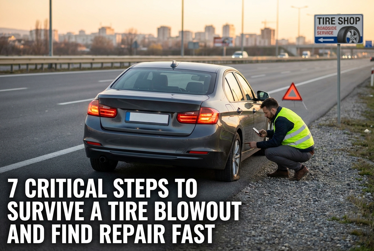 7 Critical Steps to Survive a Tire Blowout and Find Repair Fast - Blog featured image