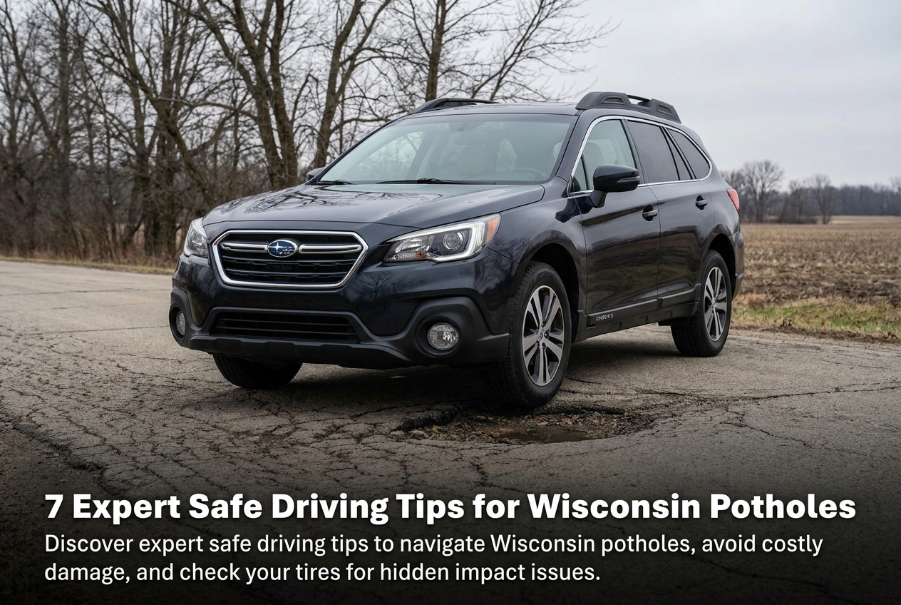 7 Expert Safe Driving Tips for Wisconsin Potholes - Blog featured image