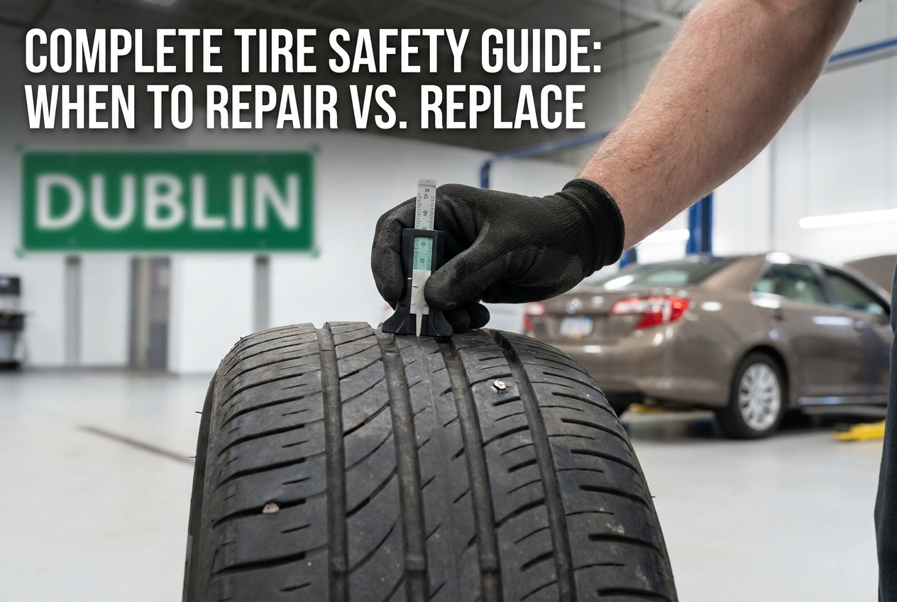 Complete Tire Safety Guide: When to Repair vs. Replace - Blog featured image