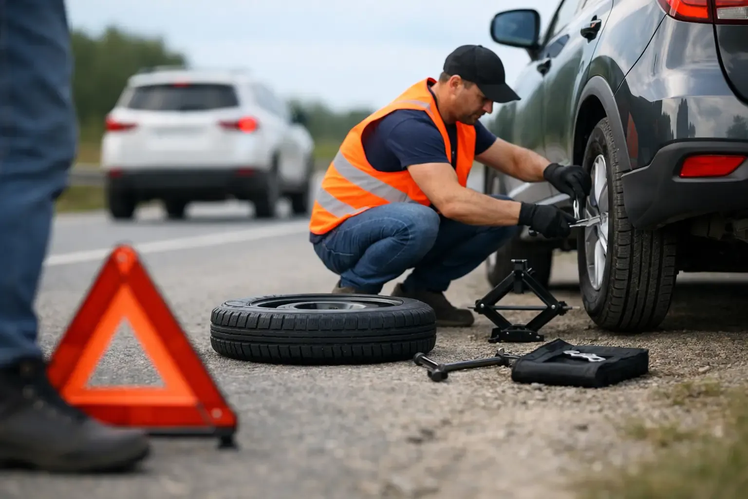 How to Fix a Roadside Flat Safely Without Risk