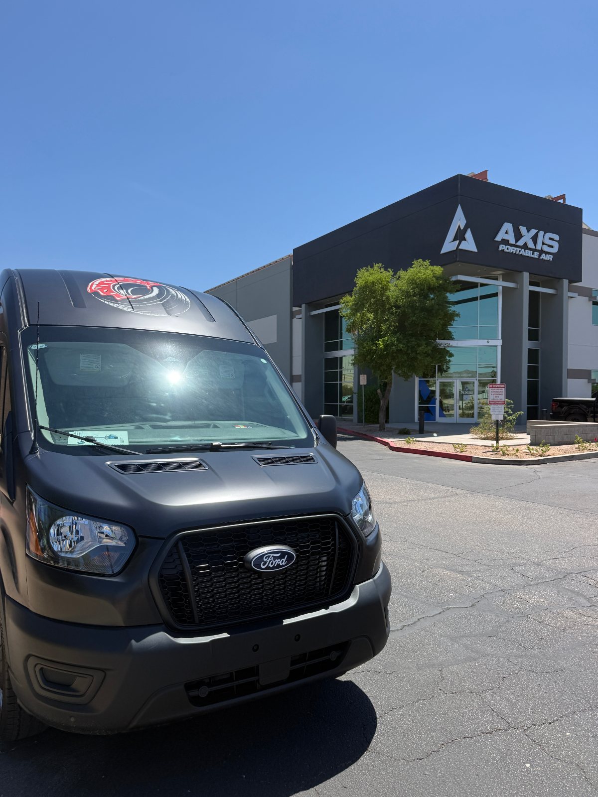 Donut Mobile Tire van on a fleet service call at a Chandler business