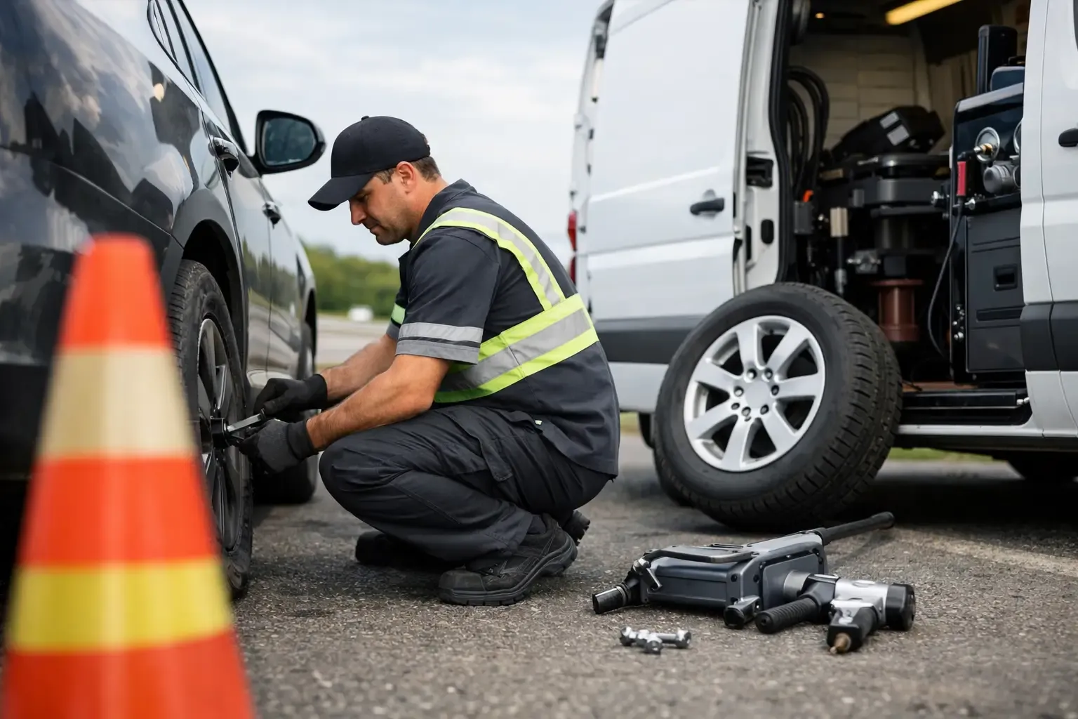 How Roadside Tire Service Works