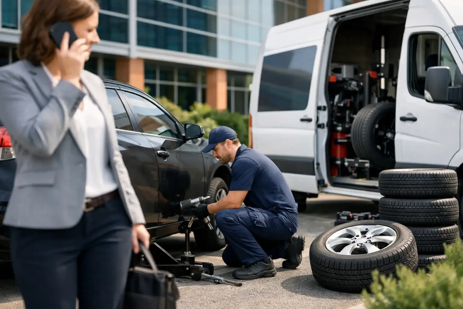 How to Schedule Tire Installation at Work