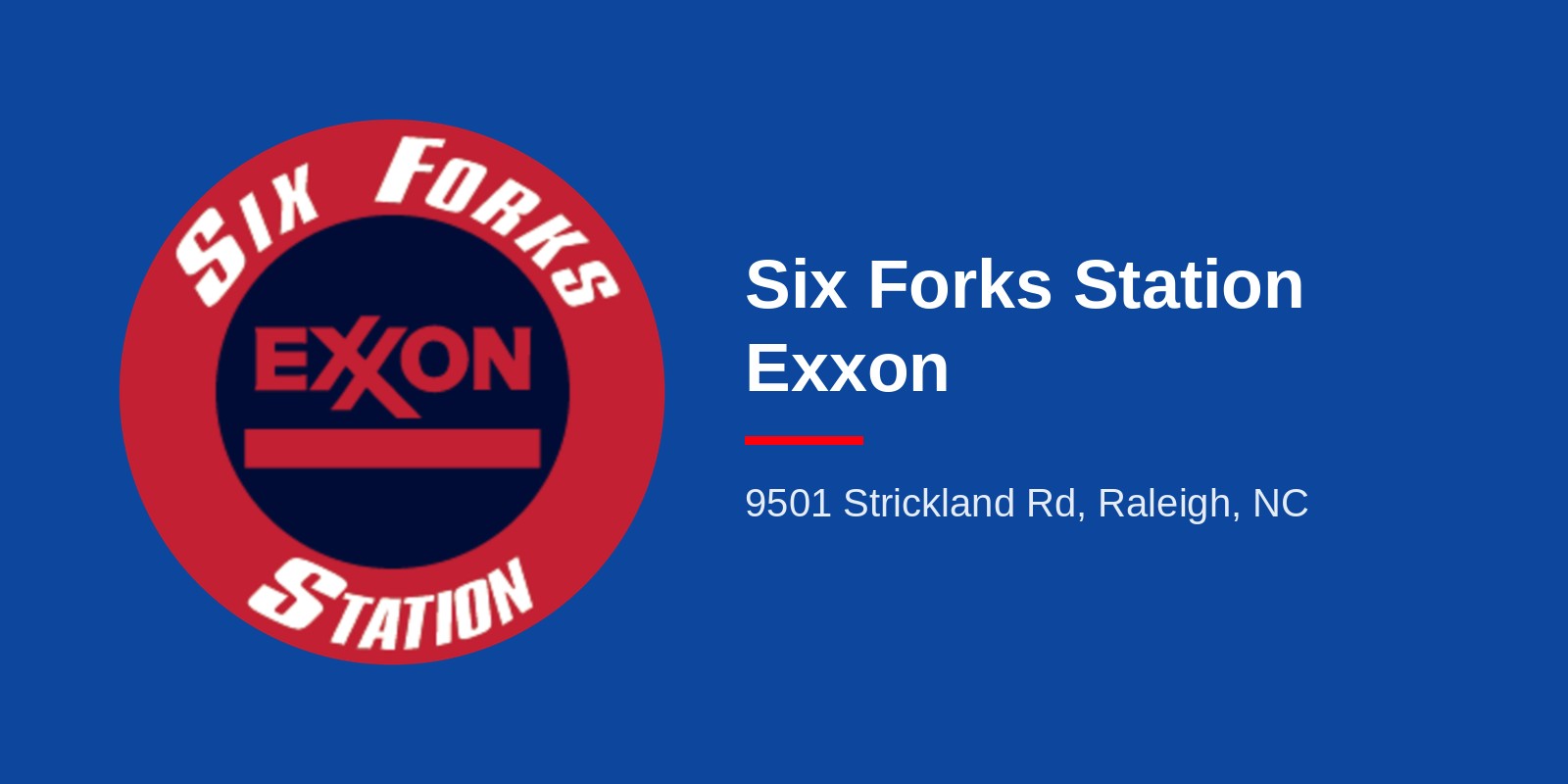 Six Forks Station Exxon, 9501 Strickland Rd, Raleigh, NC