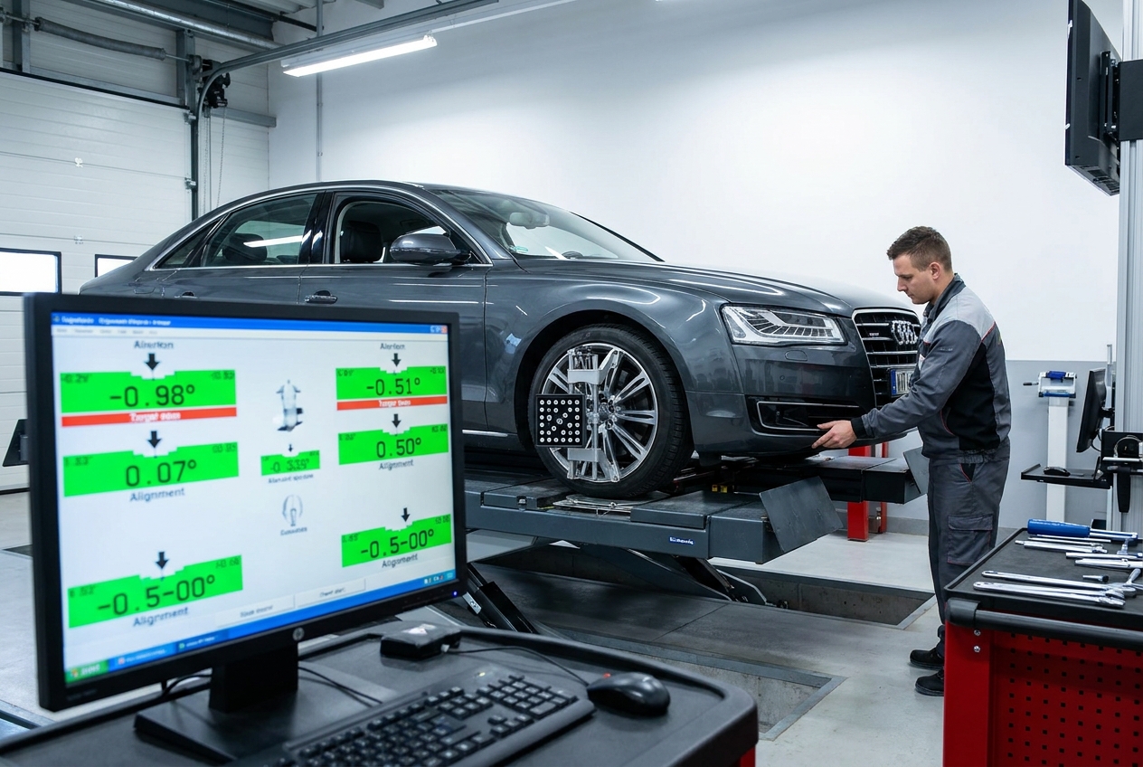 The Complete Guide to Professional Tire Alignment Service - Blog featured image