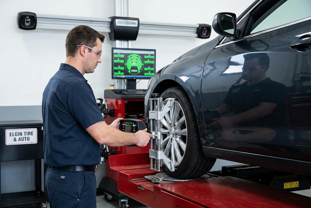 Why Getting a Tire Alignment Near Me Saves Elgin Drivers Money - Blog featured image