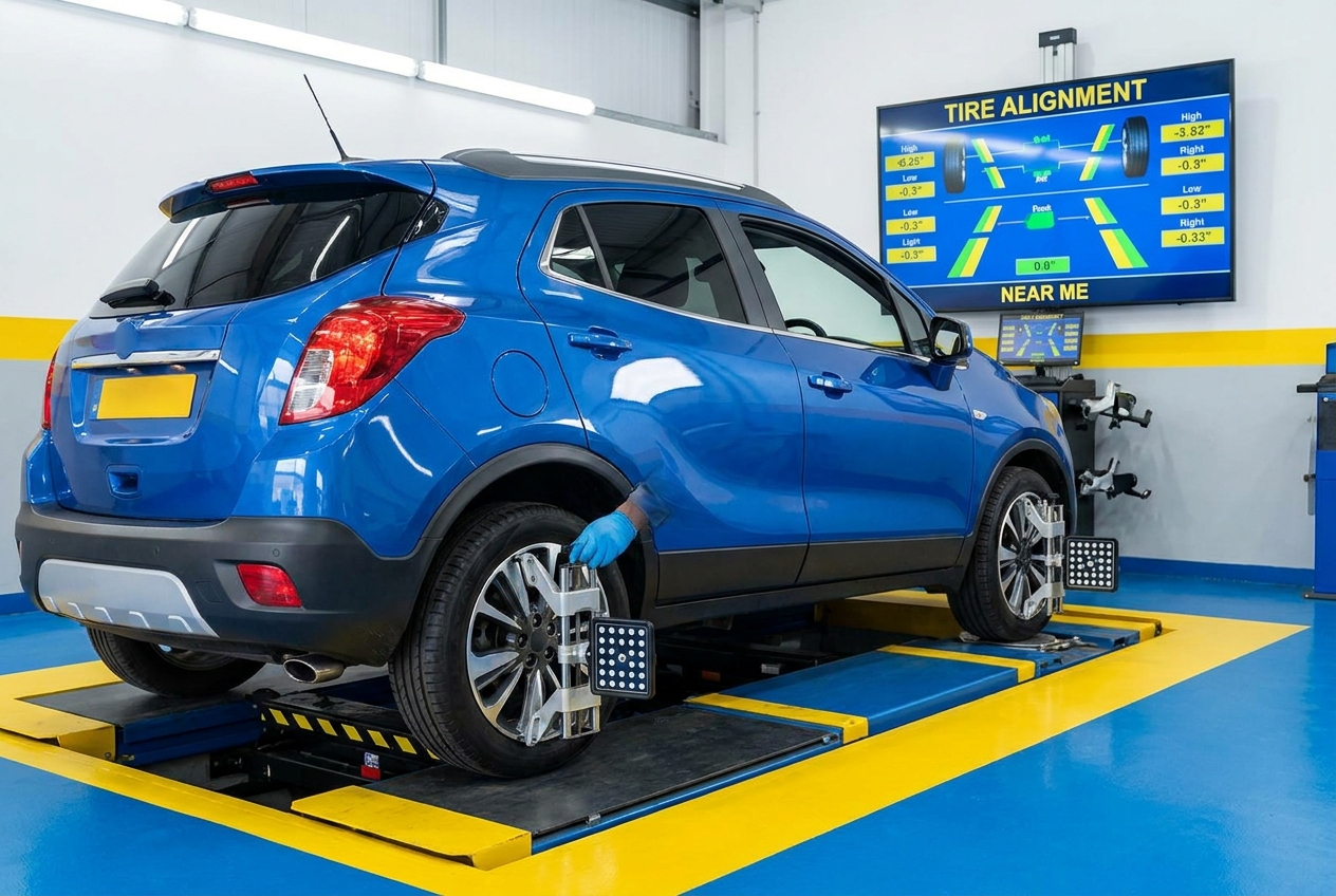 Why You Need a Tire Alignment Near Me in Blue and Yellow - Blog featured image